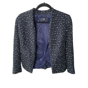 J. Crew Black and White Tweed Blazer